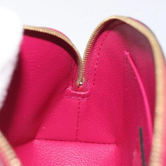 LOUIS VUITTON Monogram Vernis Pochette Cosmetic Rose Indian M90009 Auth 130667 - Picture 14 of 15